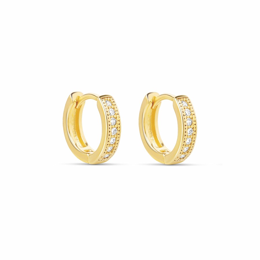 Shop mia jewelry Hoops | The Gold 11Mm Melrose Huggies