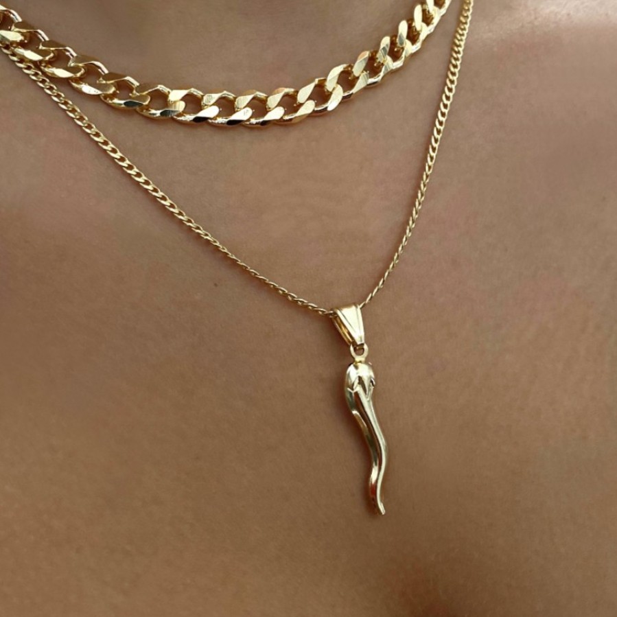 Shop The M Jewelers | The Bella Cornicello Pendant Necklace