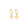 Shop The M Jewelers Hoops | The Gold Heart Huggies