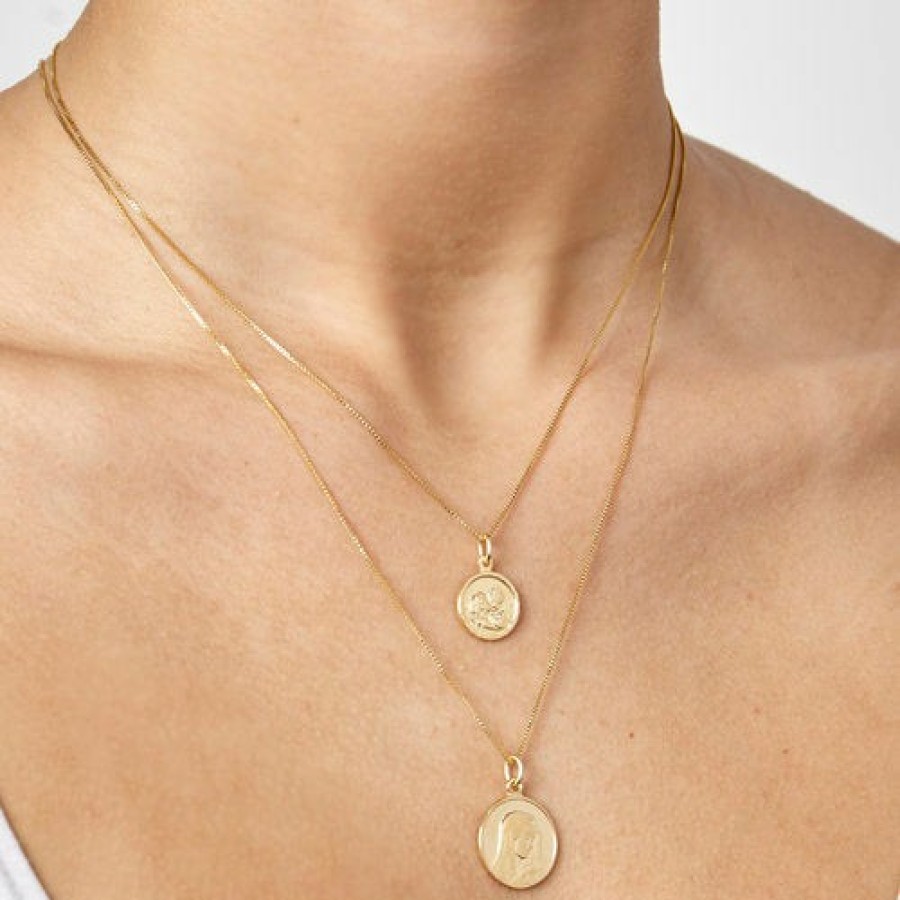 Shop The M Jewelers | The Mary Coin Necklace