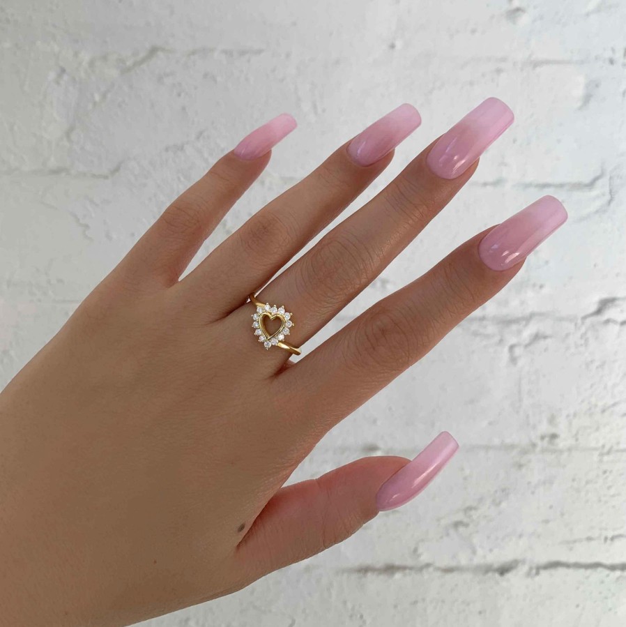 Shop The M Jewelers Iced Out Rings | The Marie Heart Ring