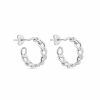 Shop mia jewelry Hoops | The Silver Cuban Link Mini Hoops