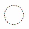 Shop The M Jewelers | The Multi Color Evil Eye Link Necklace