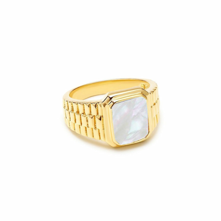 Shop The M Jewelers | The Mother Of Pearl Valine Ring