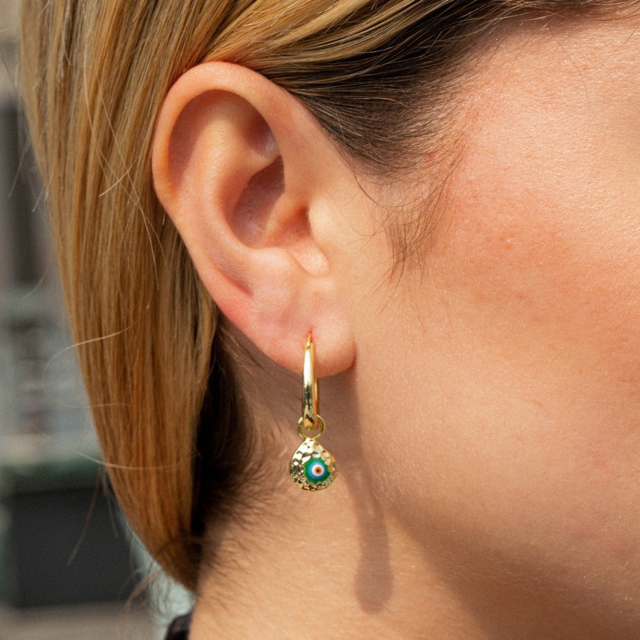 Shop The M Jewelers | The Hamme Evil Eye Drop Earrings