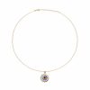 Shop The M Jewelers | The White Acrylic Evil Eye Pendant Necklace