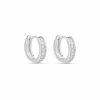 Shop mia jewelry Hoops | The Silver 11Mm Melrose Huggies