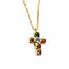 Shop The M Jewelers | The Multicolor Large Bezel Cross