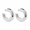 Shop mia jewelry Hoops | The Large Silver Hailey Hoops