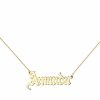 Shop The M Jewelers | Gothic Nameplate (Mens)