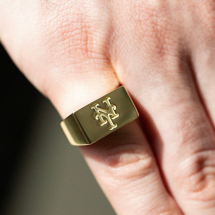 Shop SKF | Ny Mets Square Signet Ring