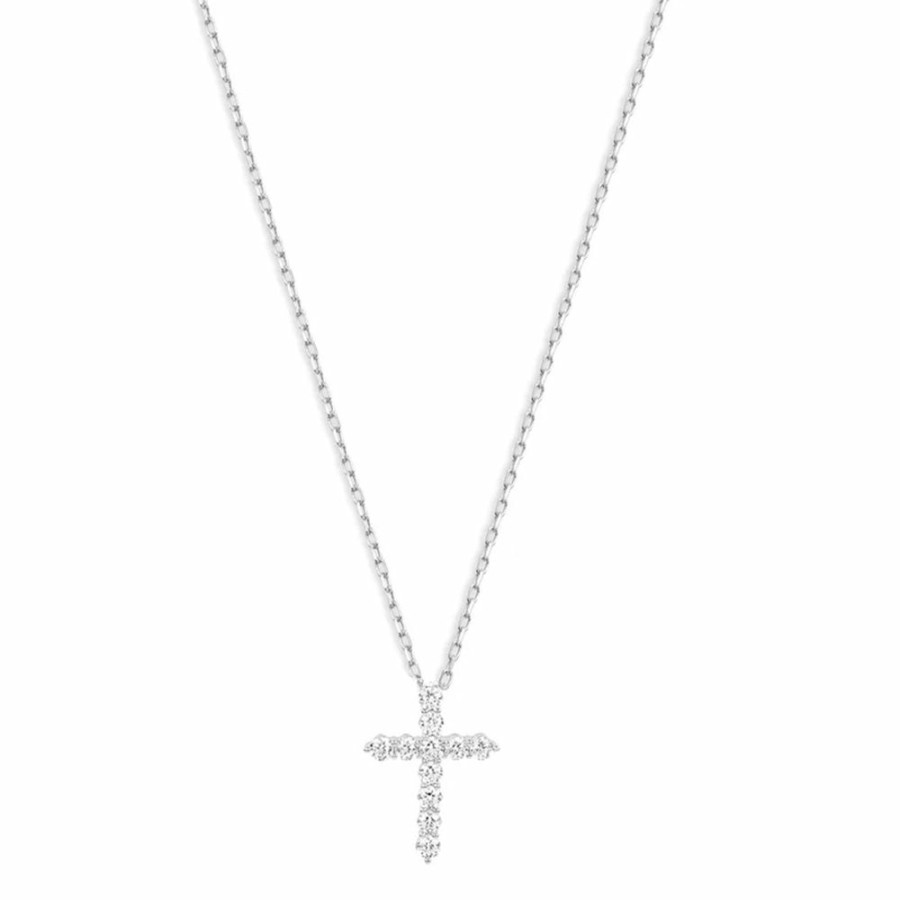 Shop The M Jewelers | The Mini Bella Pave' Cross Pendant