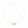 Shop The M Jewelers | The Angel Number Nameplate Necklace