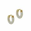 Shop The M Jewelers Hoops | The Tiny Sadie Pave' Hoop Earrings