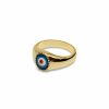 Shop The M Jewelers | The Small Evil Eye Signet Ring