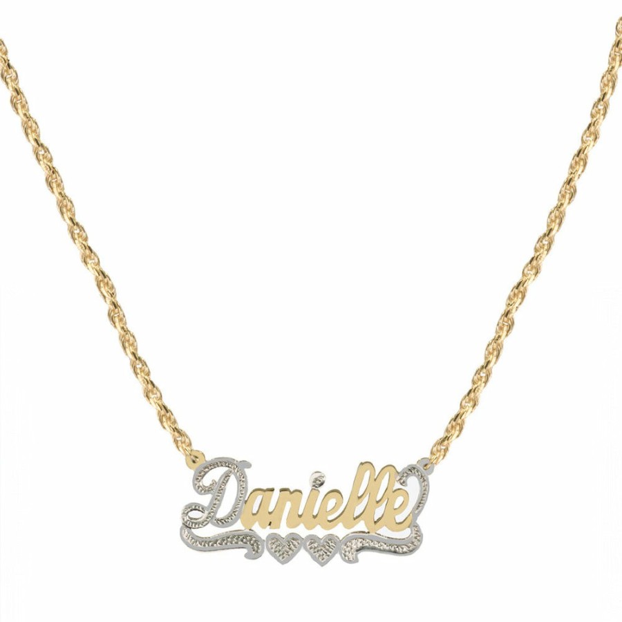 Shop The M Jewelers Nameplate Necklaces | The Classic Rope Nameplate Necklace