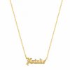 Shop The M Jewelers Nameplate Necklaces | The Gothic Nameplate Necklace