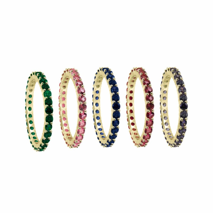 Shop The M Jewelers Iced Out Rings | The Thin Colored Bands