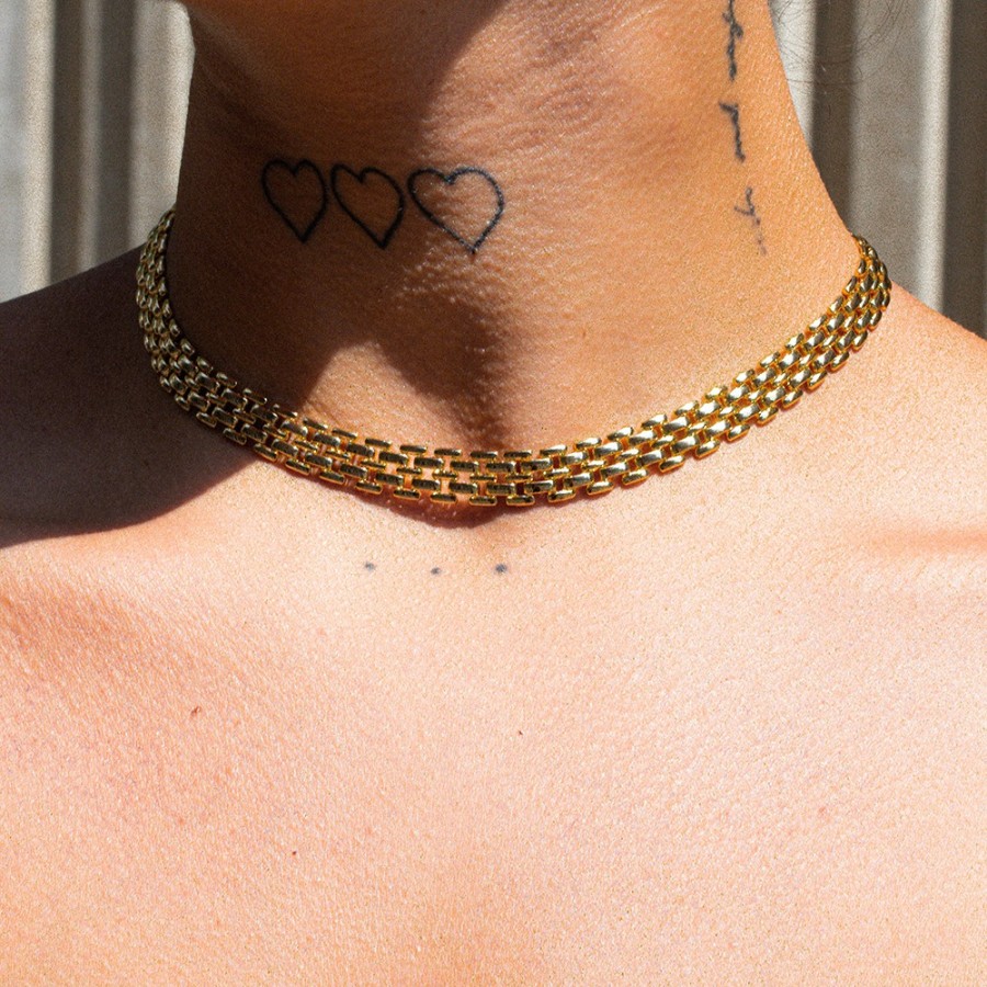 Shop mia jewelry Essential Chains | The Porto Link Necklace