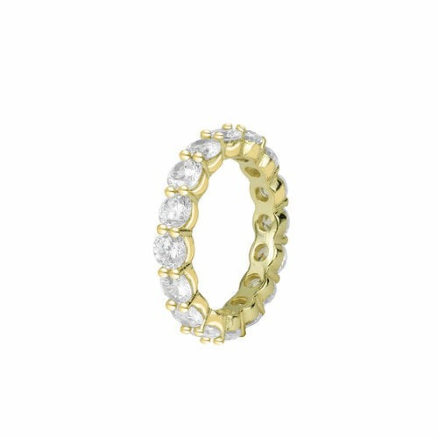 Shop The M Jewelers Iced Out Rings | The Round Eternity Band