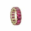 Shop The M Jewelers Iced Out Rings | The Colored Band Magenta