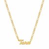 Shop The M Jewelers Nameplate Necklaces | The Nameplate Necklace (Figaro Chain)