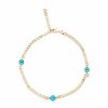 Shop The M Jewelers | The Blue Evil Eye Curb Anklet