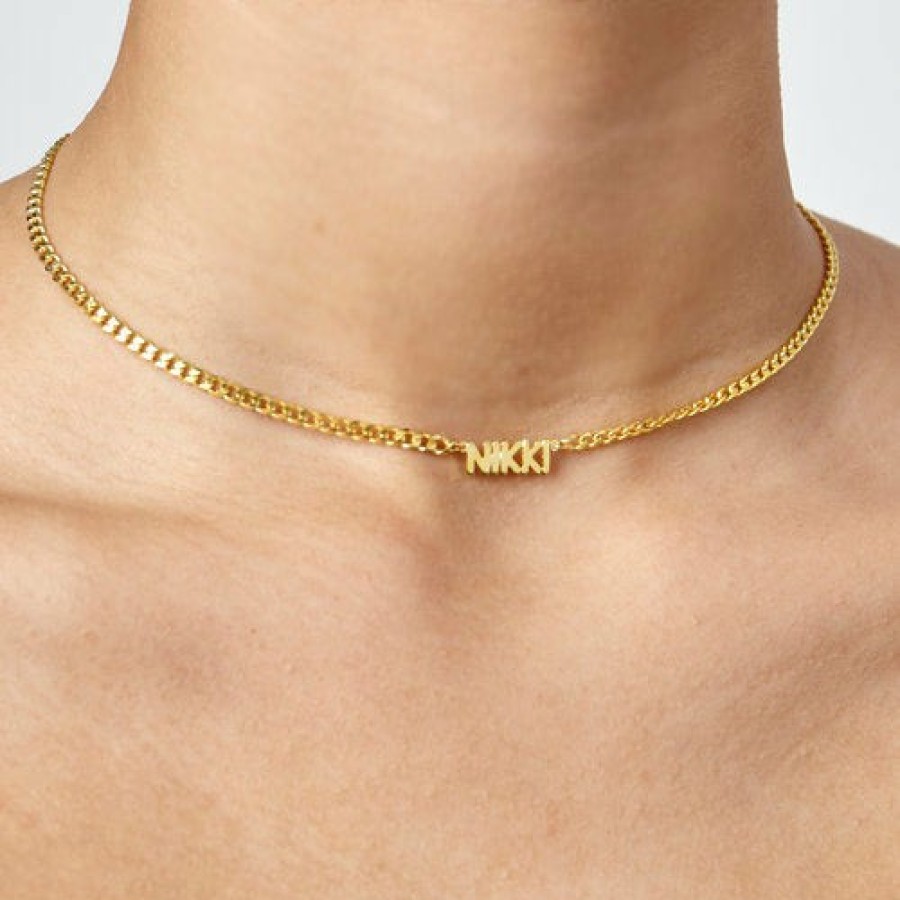 Shop The M Jewelers | The Mini Choker Nameplate