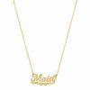 Shop The M Jewelers Nameplate Necklaces | The Mini Classic Nameplate Necklace