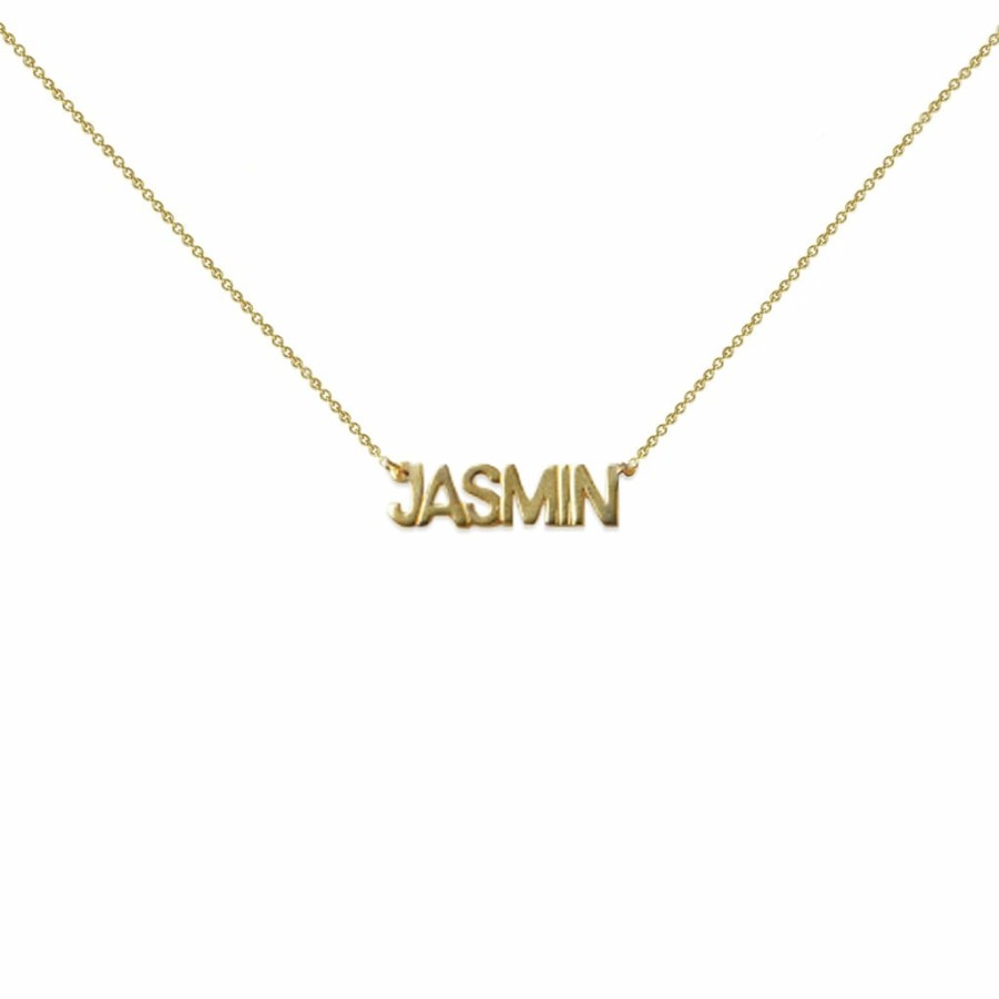 Shop The M Jewelers | Block Nameplate Necklace (Mens)