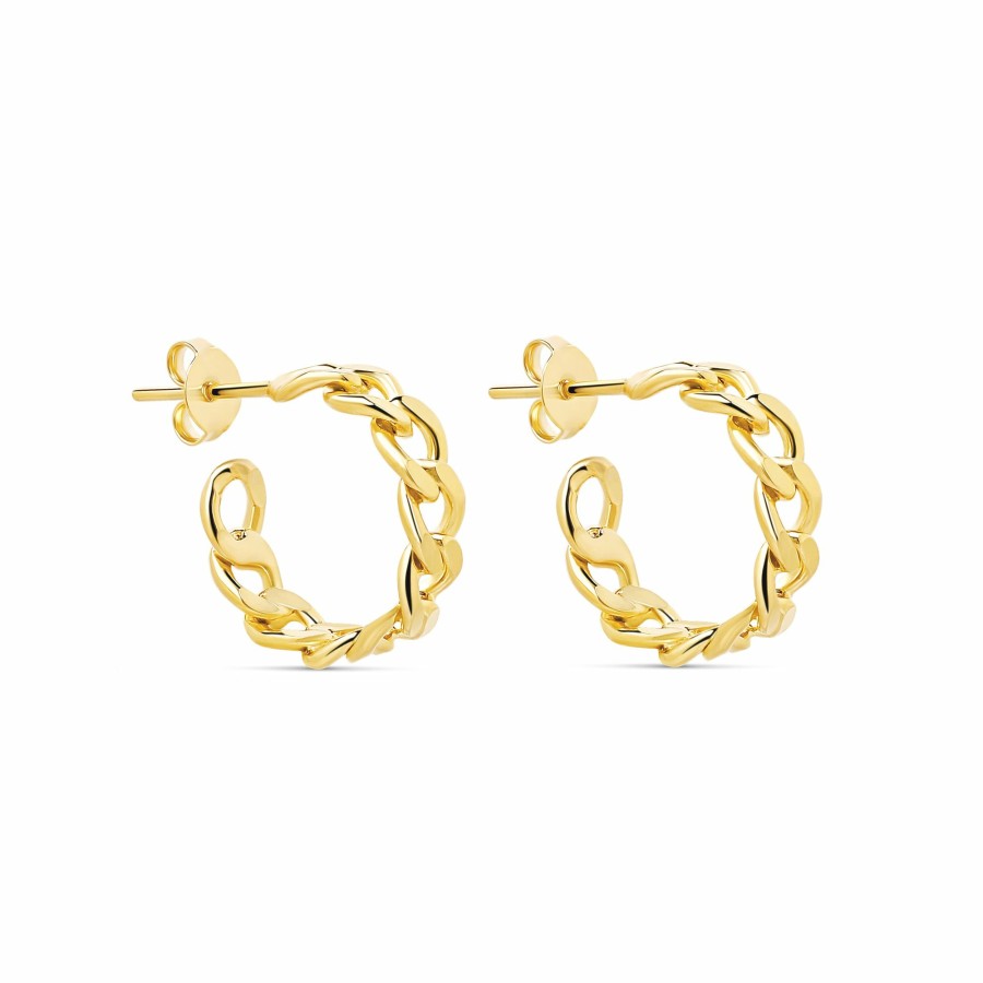 Shop mia jewelry Hoops | The Cuban Link Mini Hoops