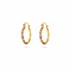 Shop The M Jewelers Hoops | The Evil Eye Bezel Hoop Earrings