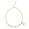 Shop The M Jewelers | The Multi Color Evil Eye Charm Anklet