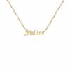 Shop The M Jewelers | The Small Gothic Nameplate Necklace (Mens)