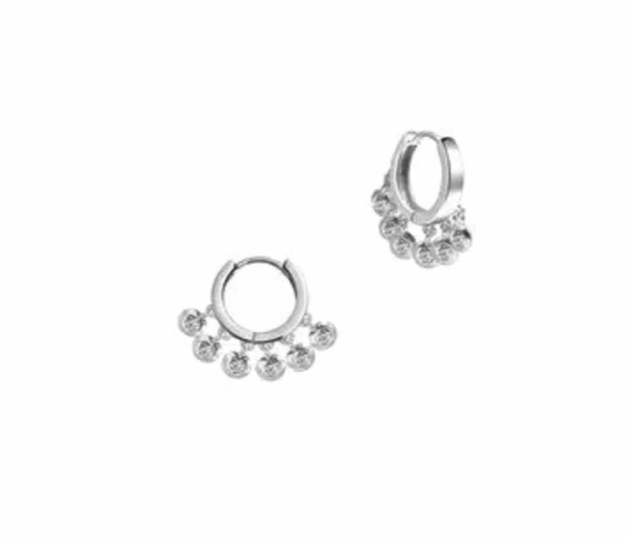 Shop The M Jewelers Huggies | The Tiny Pave' Huggie Earrings