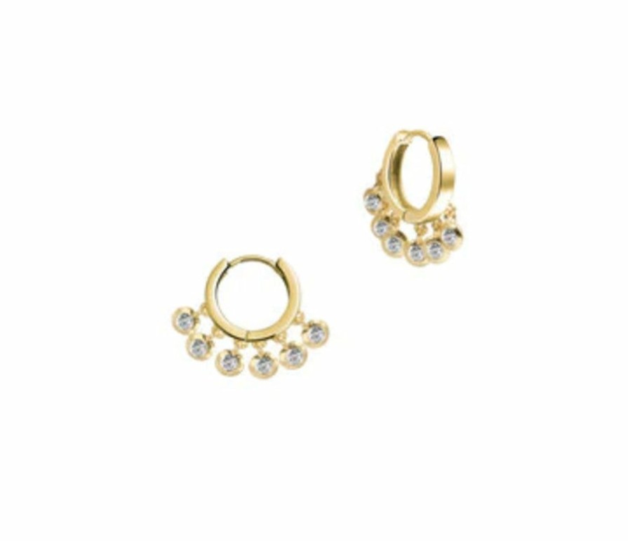 Shop The M Jewelers Huggies | The Tiny Pave' Huggie Earrings