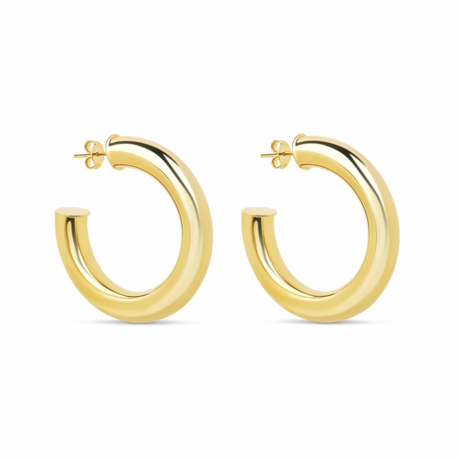 Shop mia jewelry Hoops | The Gold Madison Hoops