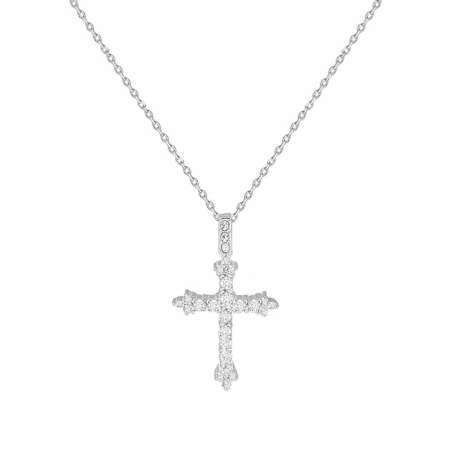 Shop The M Jewelers | The Daniella Pave' Cross Necklace