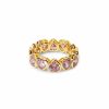 Shop The M Jewelers Iced Out Rings | The Pave' Heart Eternity Band