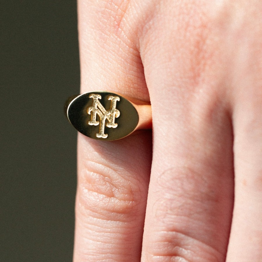 Shop SKF | Ny Mets Oval Signet Ring