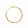 Shop The M Jewelers Essential Chains | The Gold Flat Chain Bracelet