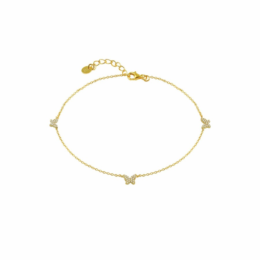 Shop The M Jewelers | The Pave' Butterfly Anklet (Chapter Ii By Greg Yuna X The M)