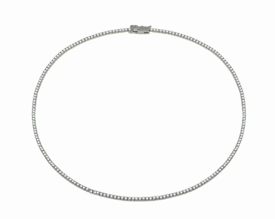 Shop The M Jewelers Essential Chains | The Thin Tennis Necklace