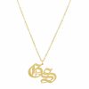 Shop The M Jewelers | The Double Old English Pendant