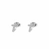 Shop The M Jewelers | The Tiny Pave' Cross Studs