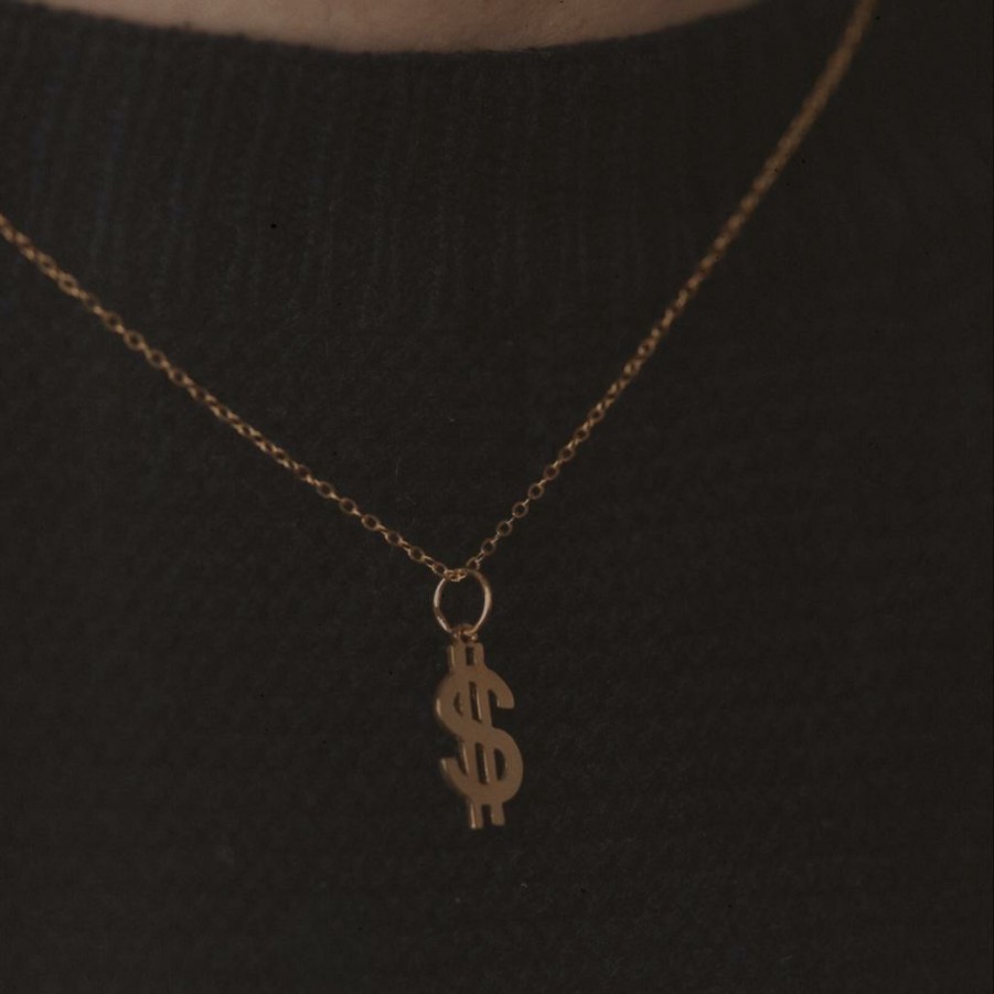 Shop The M Jewelers | The Dollar Pendant Gold Vermeil