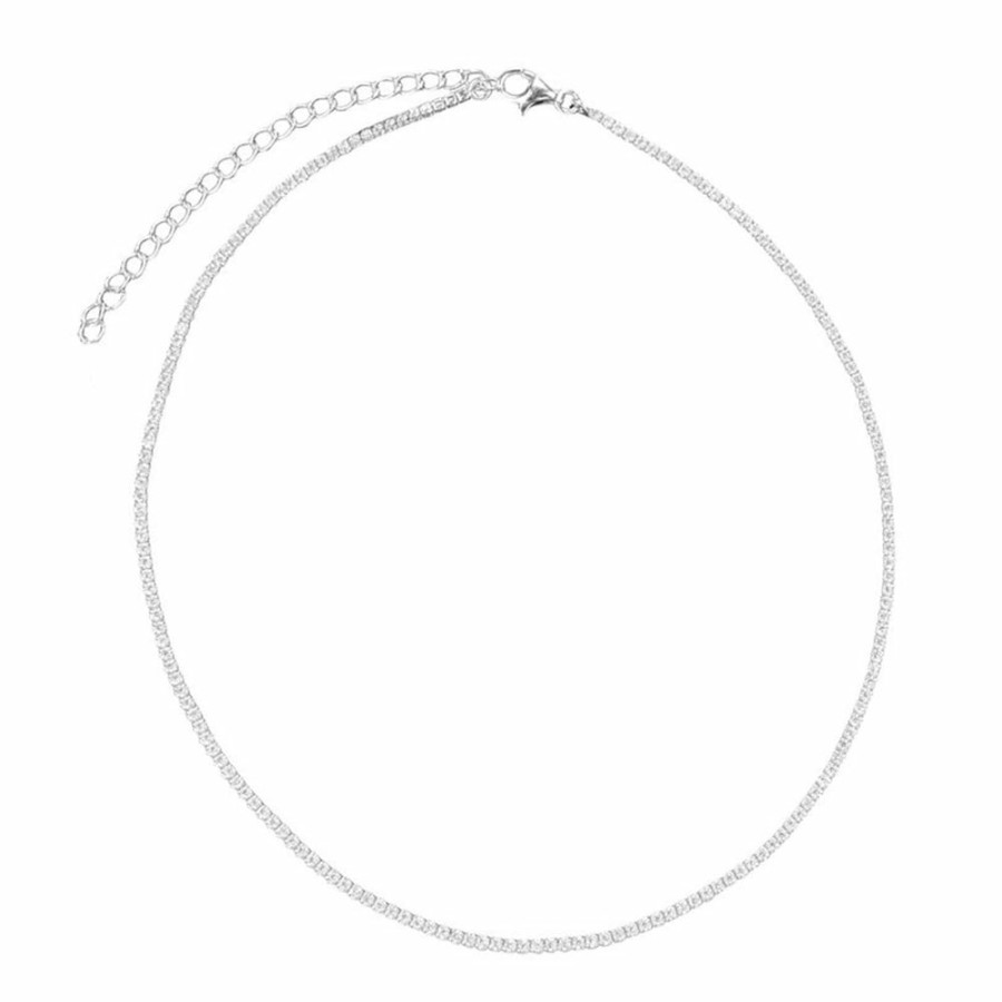 Shop The M Jewelers Essential Chains | The Thin Tennis Choker