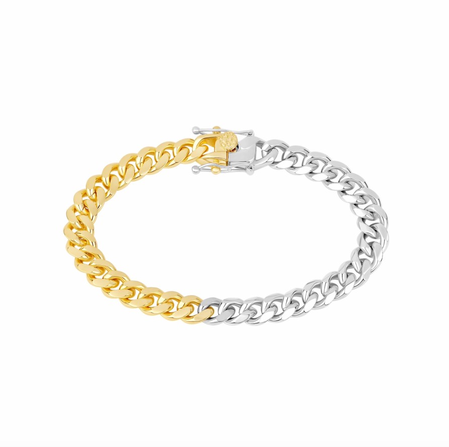 Shop MIA JEWELERY | The Two Tone Cuban Link Bracelet