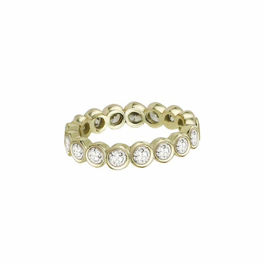 Shop The M Jewelers Iced Out Rings | The Bezel Cut Eternity Band