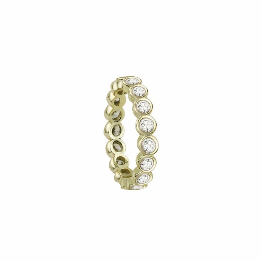 Shop The M Jewelers Iced Out Rings | The Bezel Cut Eternity Band